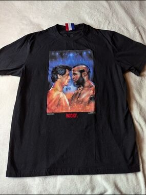 Black Rocky vs Lang Graphic Tee